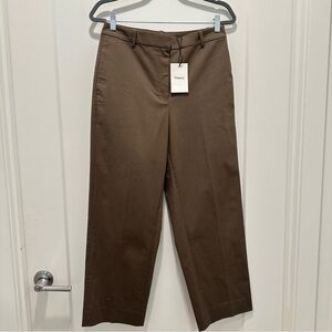 NWT THEORY Chino St Wash Pant Size 6 Streetwear Casual Wide Leg Viral Trendy